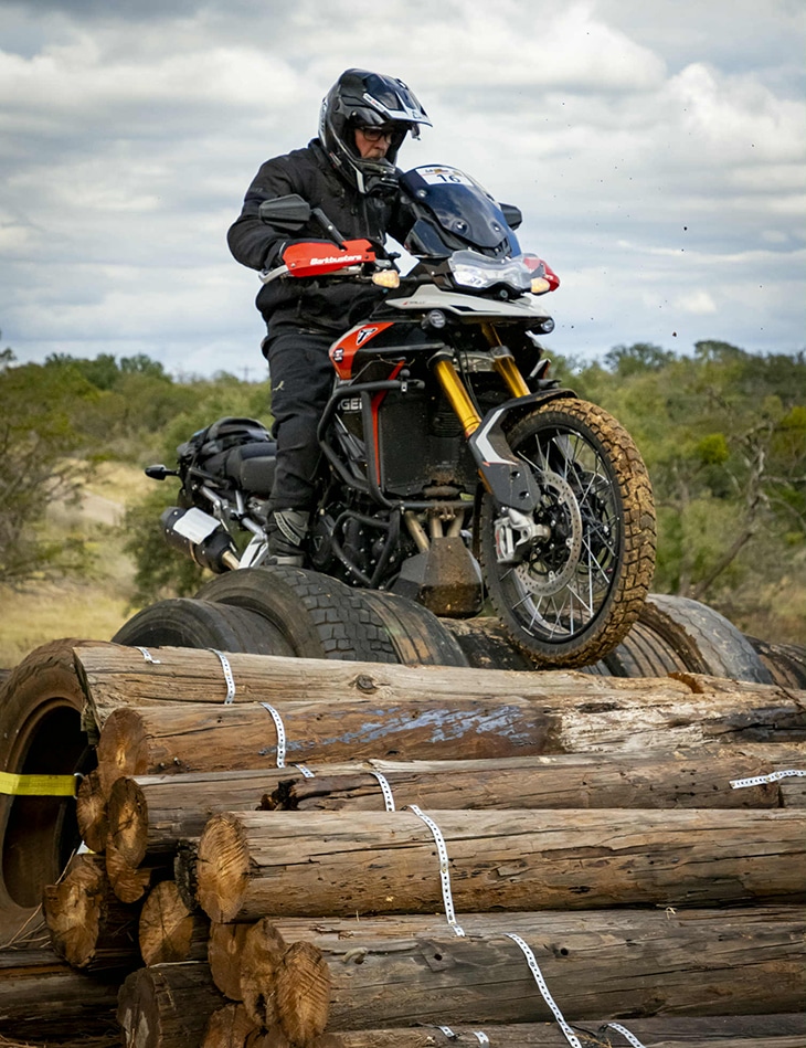 Photo: Keith riding ADV bike, Hill Country Texas
